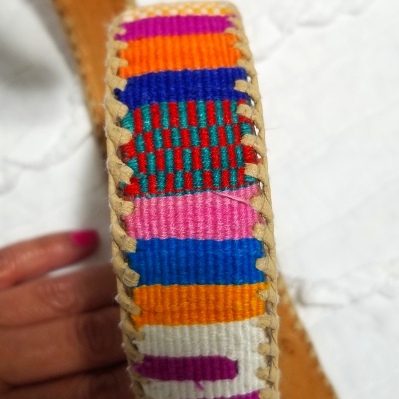 Vintage Leather Belt Handmade in Guatemala 32 EUC - Picture 7 of 16